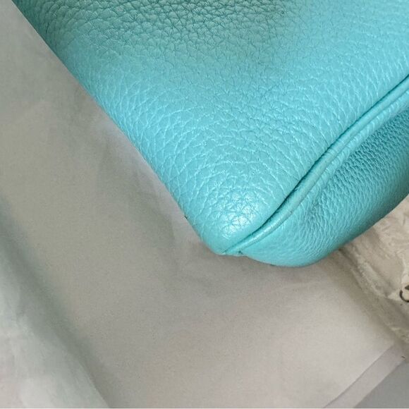 100% authentic Hermes Kelly 32 blue atoll Togo GHW stamp T - Picture 2 of 12